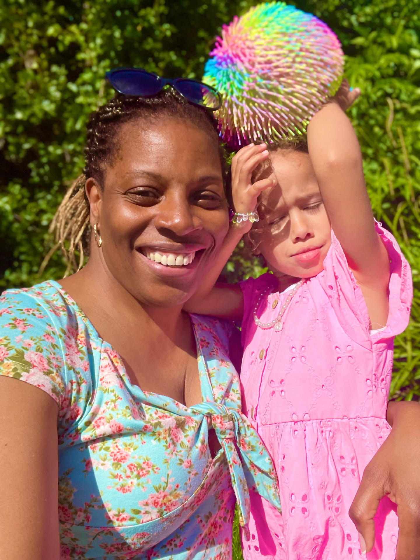 Alison Eastick, founder of SheVive Pathway, with her daughter outdoors